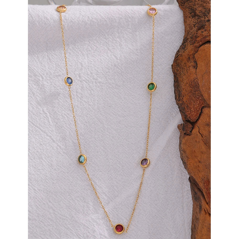 Colorful Cubic Necklace