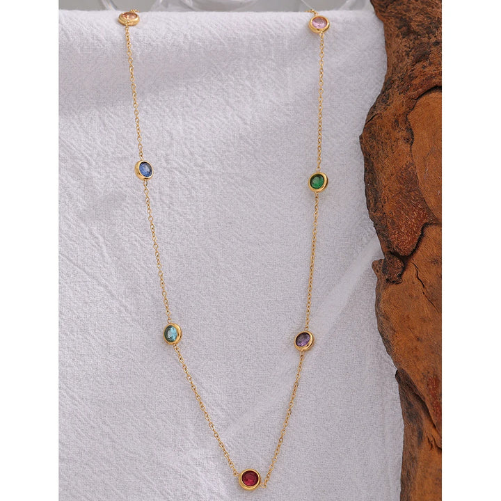Colorful Cubic Necklace