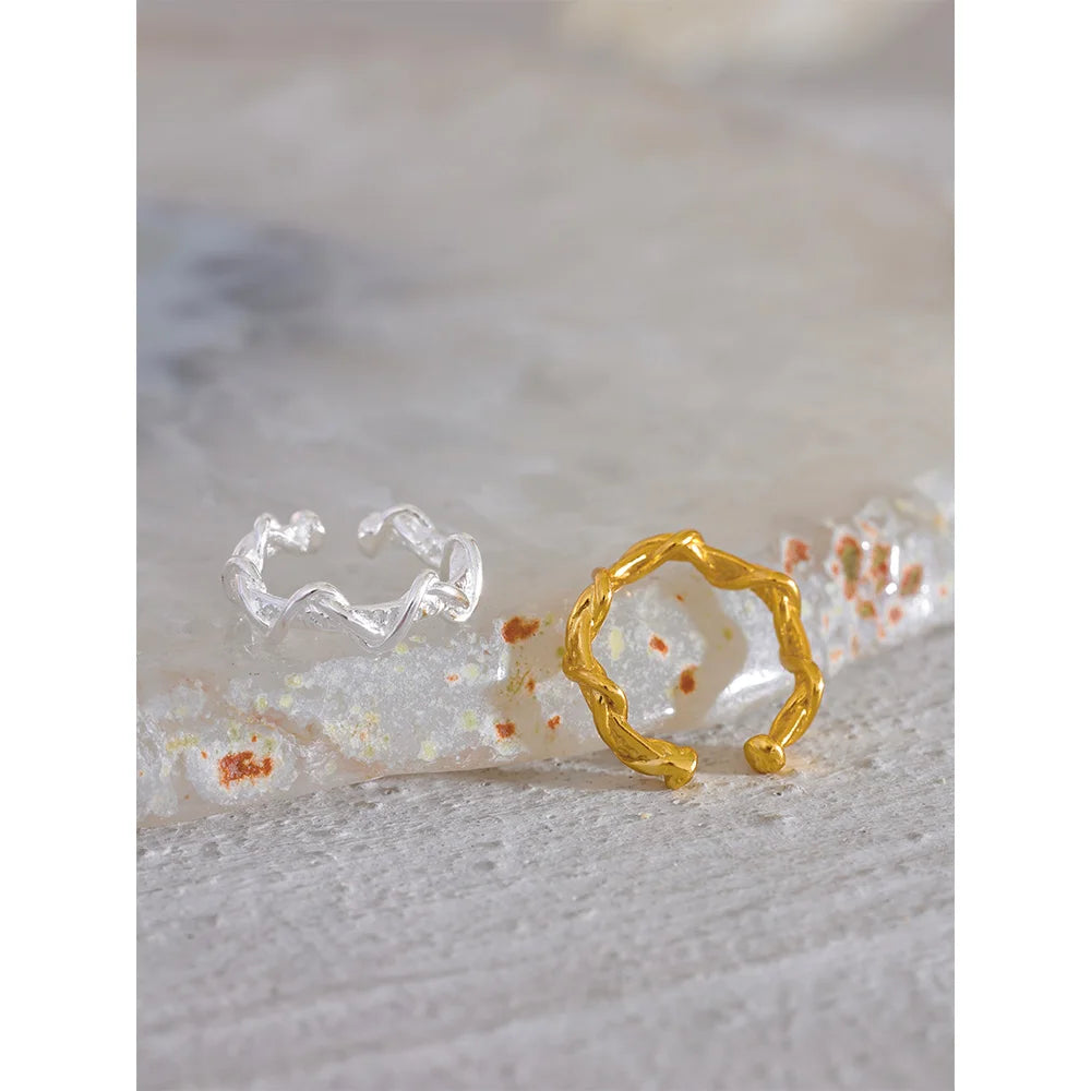 Twisted Geometric EarCuff