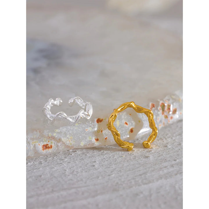 Twisted Geometric EarCuff