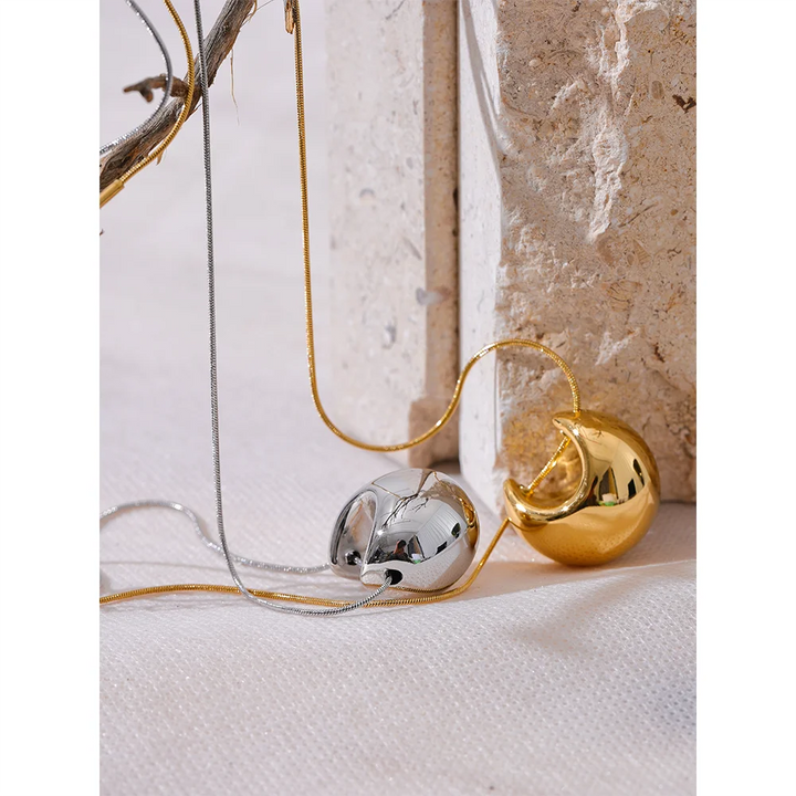 Hollow Moon Necklace