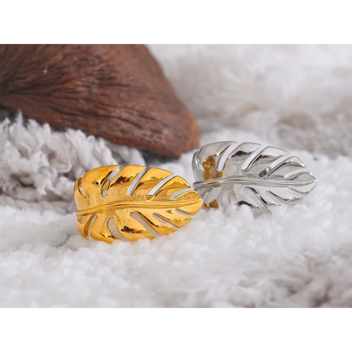 Leaf Open Ring