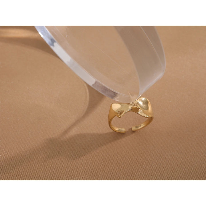 Golden Open Charm Ring