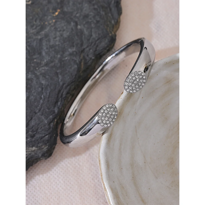 Cubic Zirconia Open Bracelet