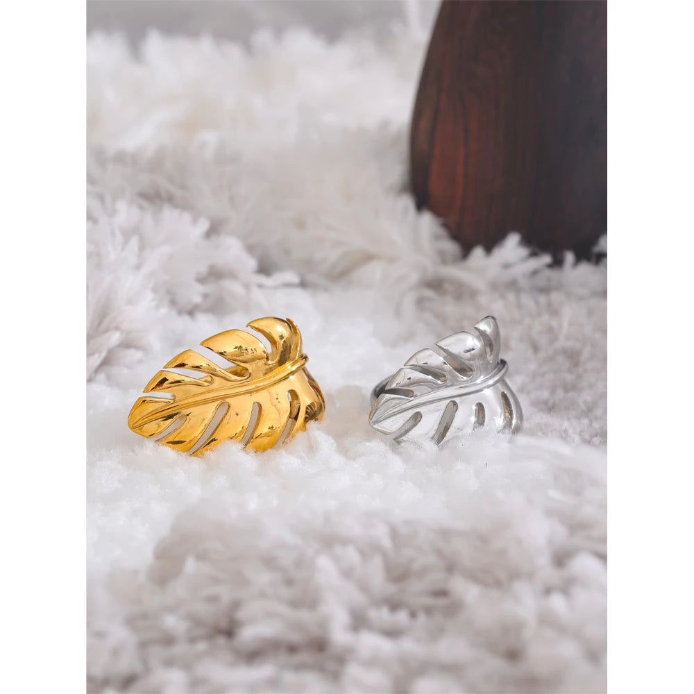 Leaf Open Ring