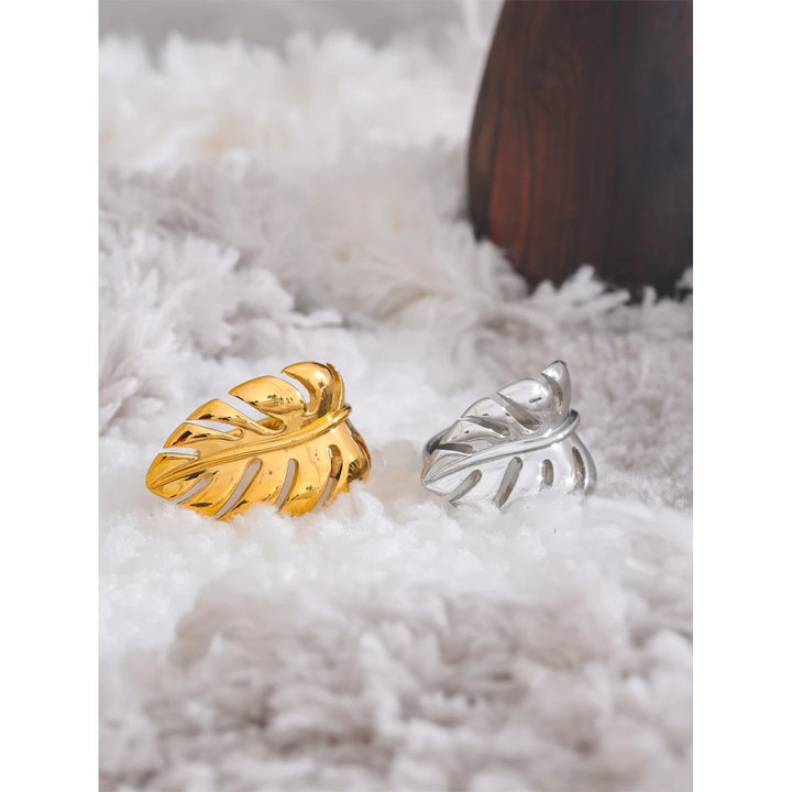 Leaf Open Ring