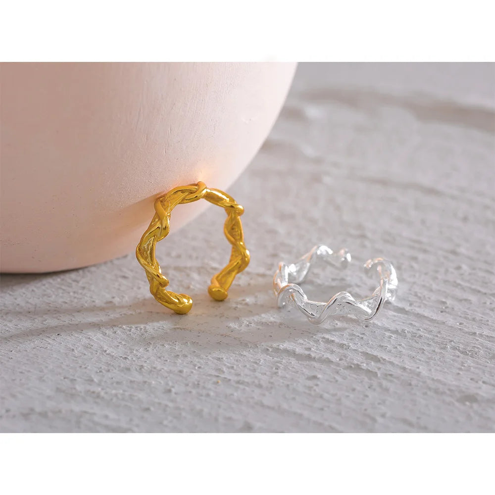 Twisted Geometric EarCuff